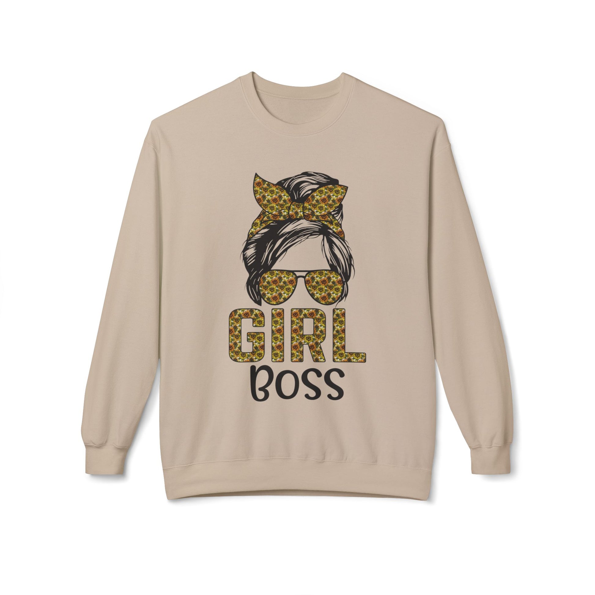 Empowerment Crewneck Sweatshirt, Girl Boss Sweatshirt, Women's Fashion, Cozy Style, Motivational Gift, Casual Wear Sand