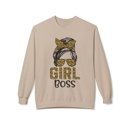 Empowerment Crewneck Sweatshirt, Girl Boss Sweatshirt, Women's Fashion, Cozy Style, Motivational Gift, Casual Wear Sand