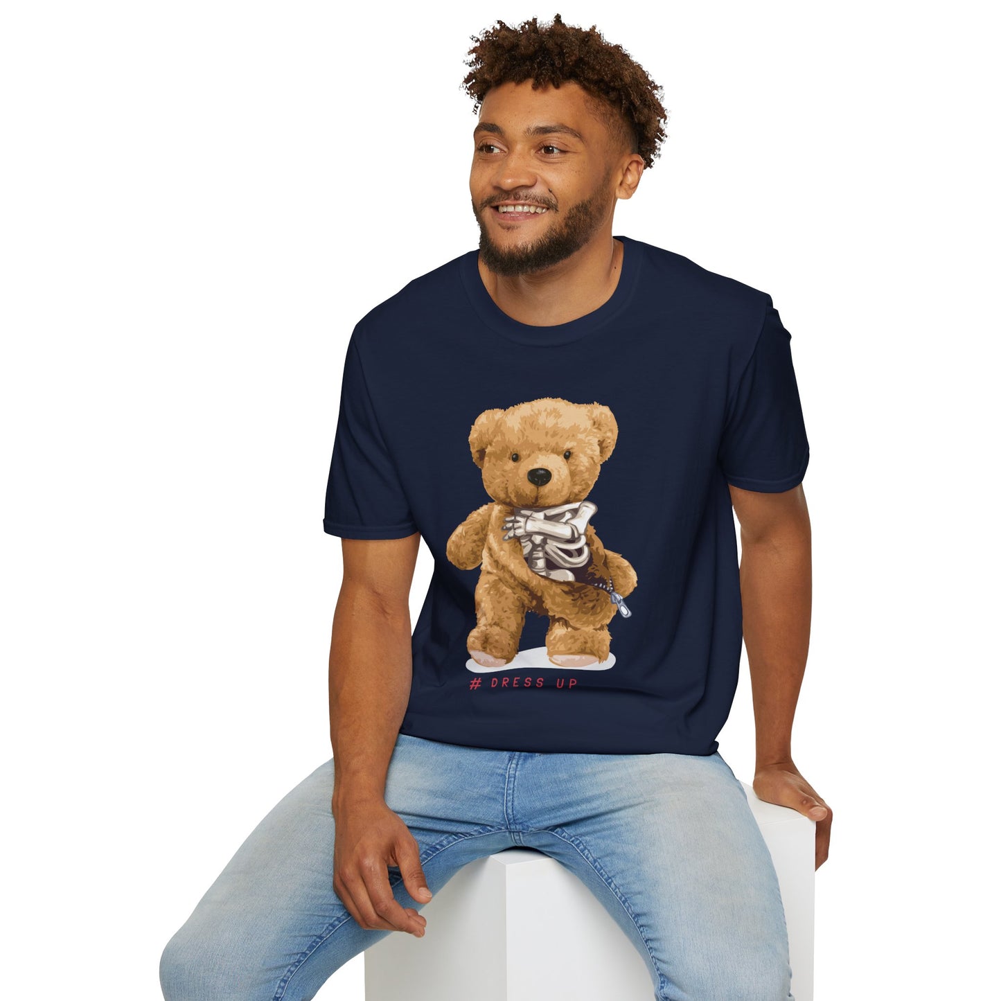 Cute Bear Graphic T-Shirt, Casual Cotton Tee, Fun Birthday Gift, Everyday Wear, Unique Animal Tee, Teddy Bear Shirt