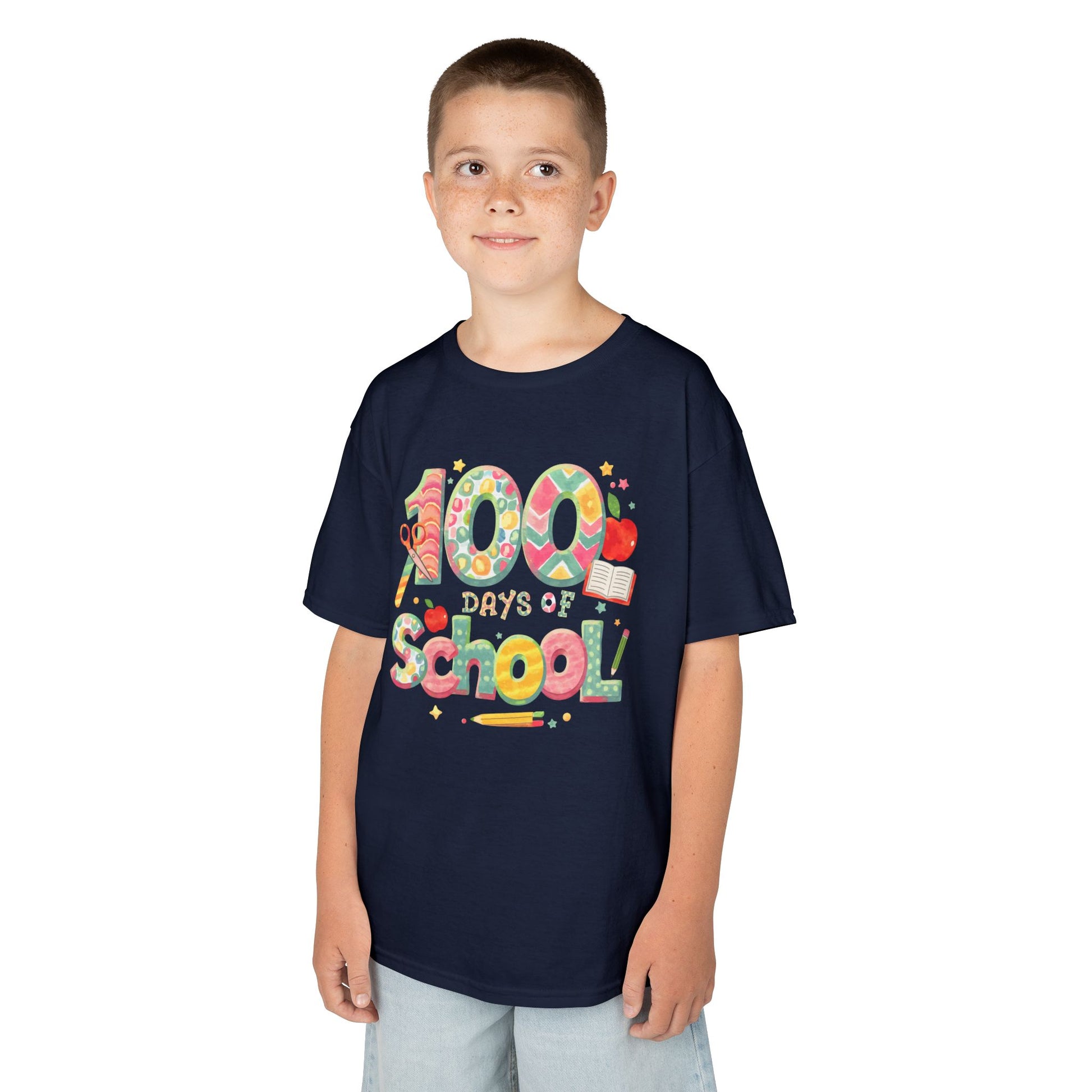 Kids School Celebration Tee - 100 Days of School, Class Shirt, Back to School Outfit, Fun Teacher Gift, Kids Education Apparel