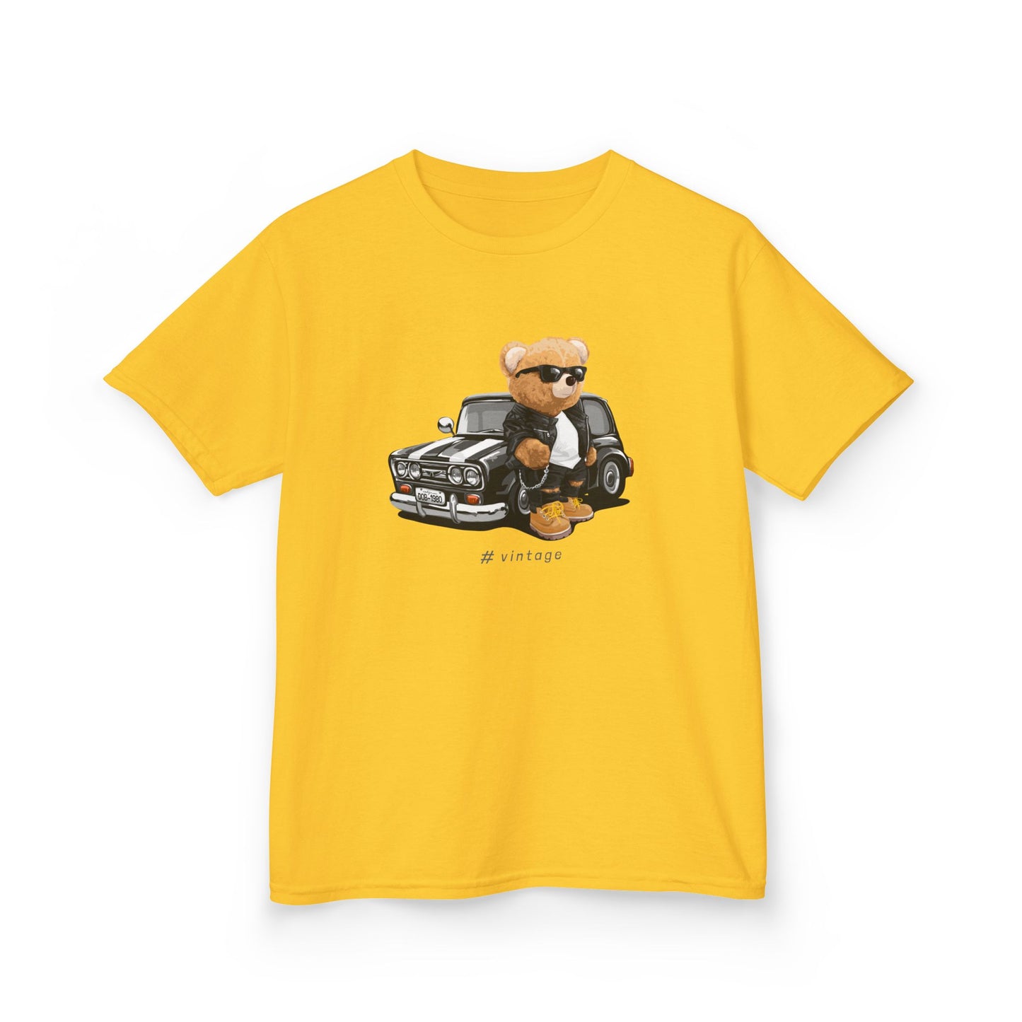 Cool Bear Kid's Tee, Funky Kids Shirt, Fun Summer Tee, Toddler Fashion, Gift for Kids Birthday Daisy