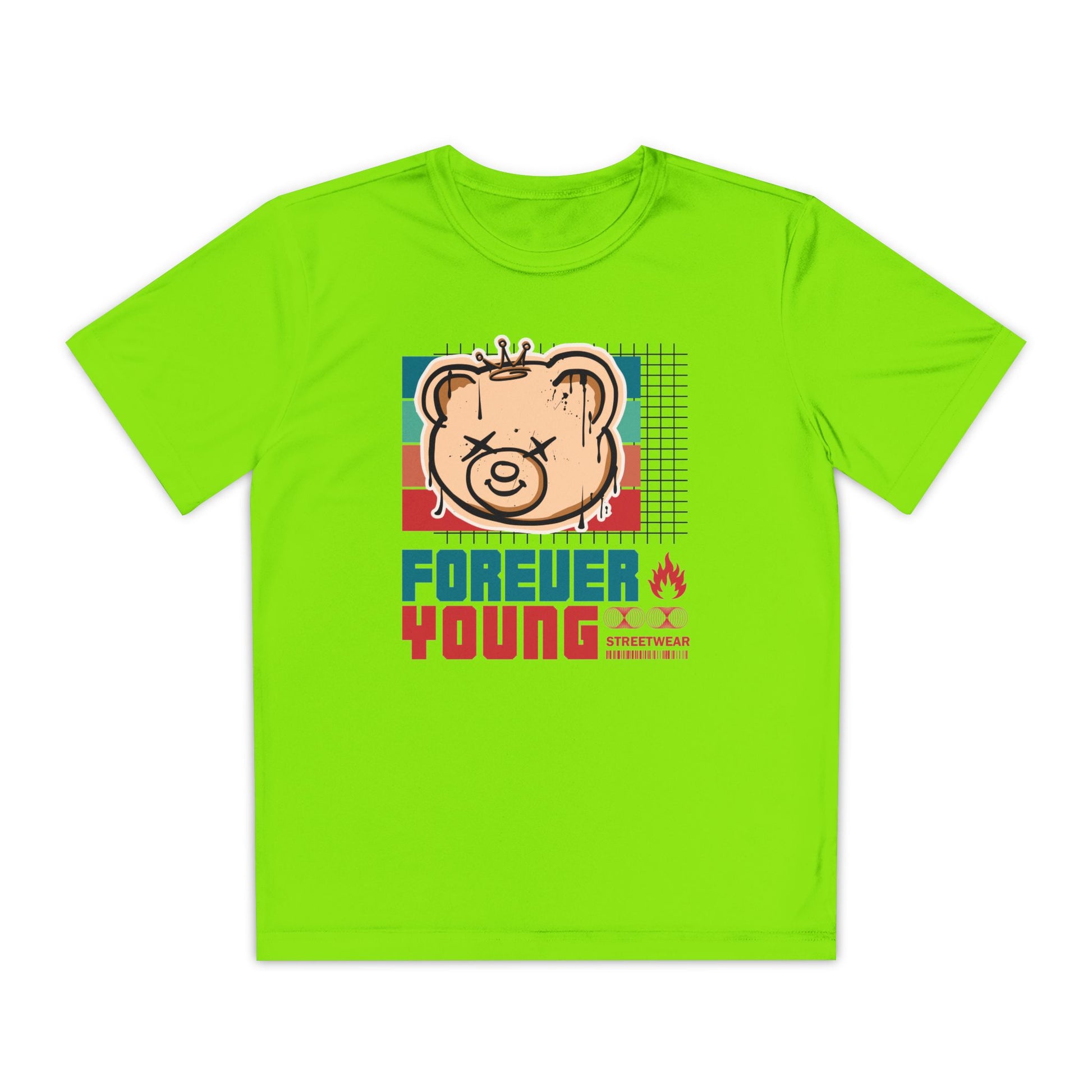 Forever Young Youth Tee - Trendy Cotton T-Shirt for Kids, Perfect for Birthdays, Parties, Sports Events, Gifts, Casual Wear