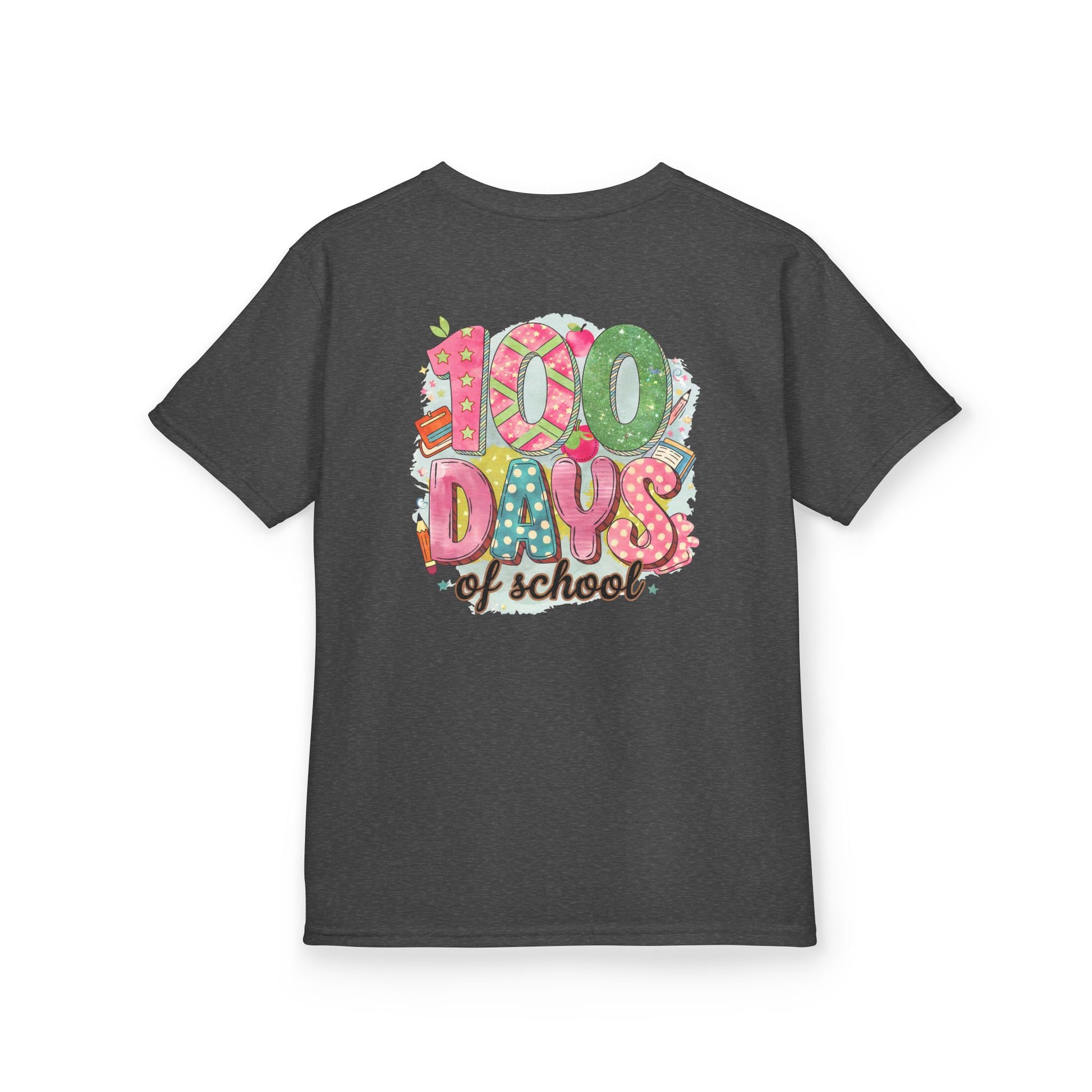 Kids 100 Days of School Tee, Fun t-shirt for kids, Milestone celebration shirt, Perfect for school events, Unique kids' apparel