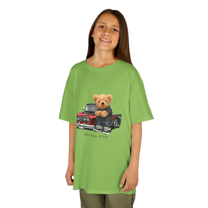 Adorable Kids Teddy Bear Tee, Fun Kids Shirt, Cute Casual Wear, Animal Lover Gift, Birthday Present, Childrens Clothing Lime