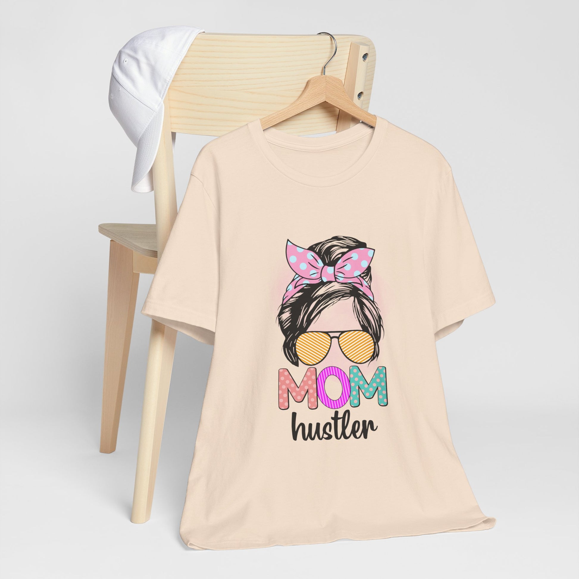 Mom Hustler Graphic Tee, Trendy Shirt for Moms, Mother's Day Gift, Motivational Tee, Casual Wear