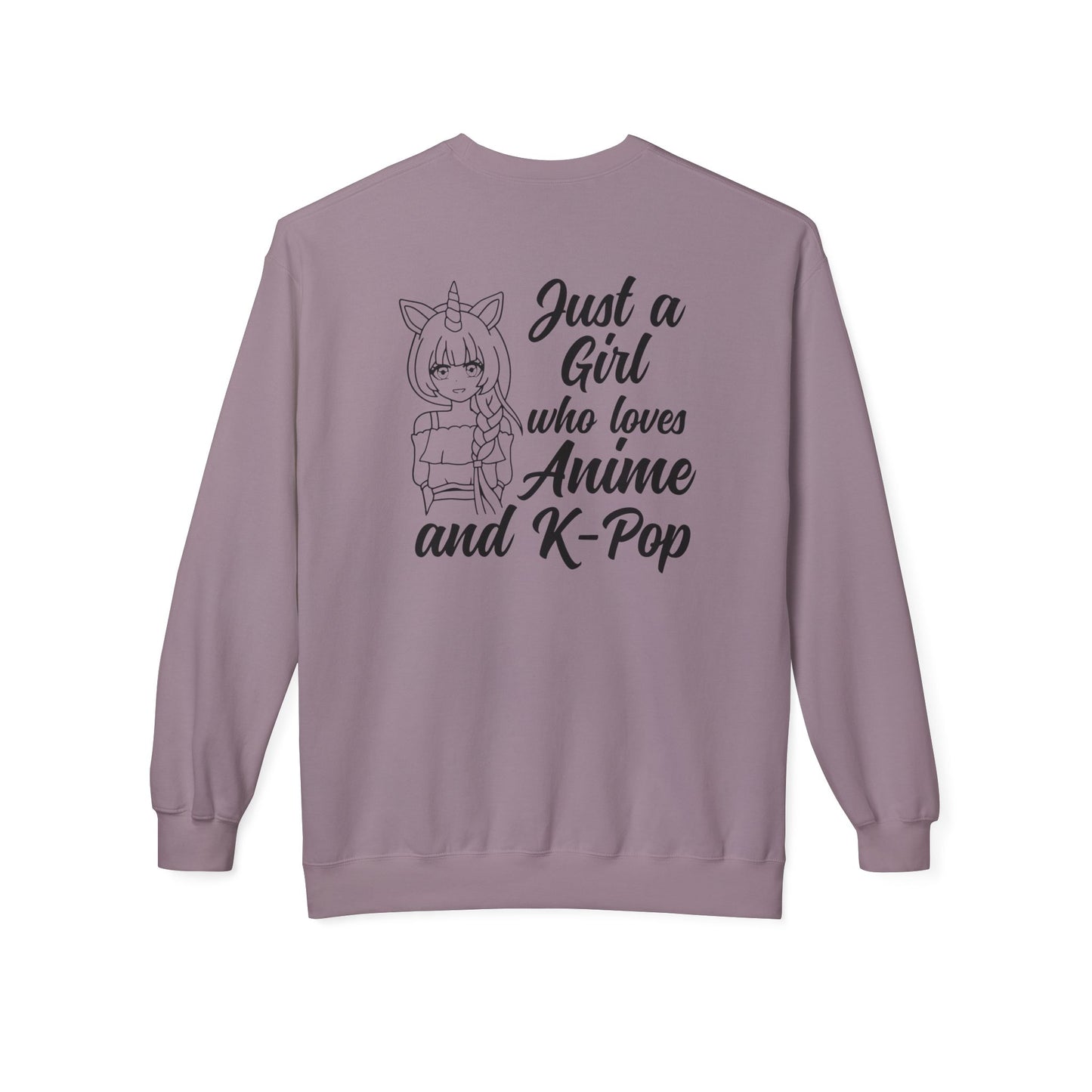 Anime & K-Pop Crewneck Sweatshirt, Cozy Gift for Fans, Cute Fashion for Anime Lovers, Perfect for Casual Outfits, Birthday & Holiday Gift