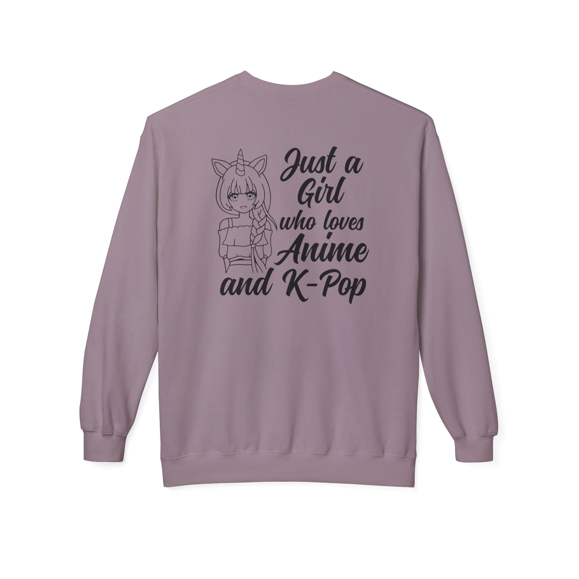 Anime & K-Pop Crewneck Sweatshirt, Cozy Gift for Fans, Cute Fashion for Anime Lovers, Perfect for Casual Outfits, Birthday & Holiday Gift