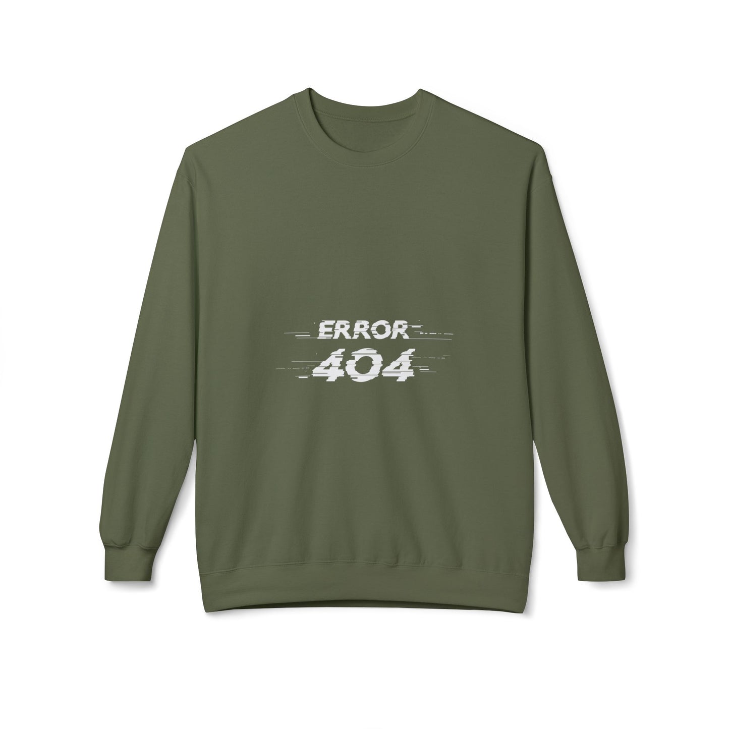 Error 404 Crewneck Sweatshirt, Funny Gift for Tech Lovers, Unisex Fleece Sweater, Casual Outfit, Geeky Humor Clothing