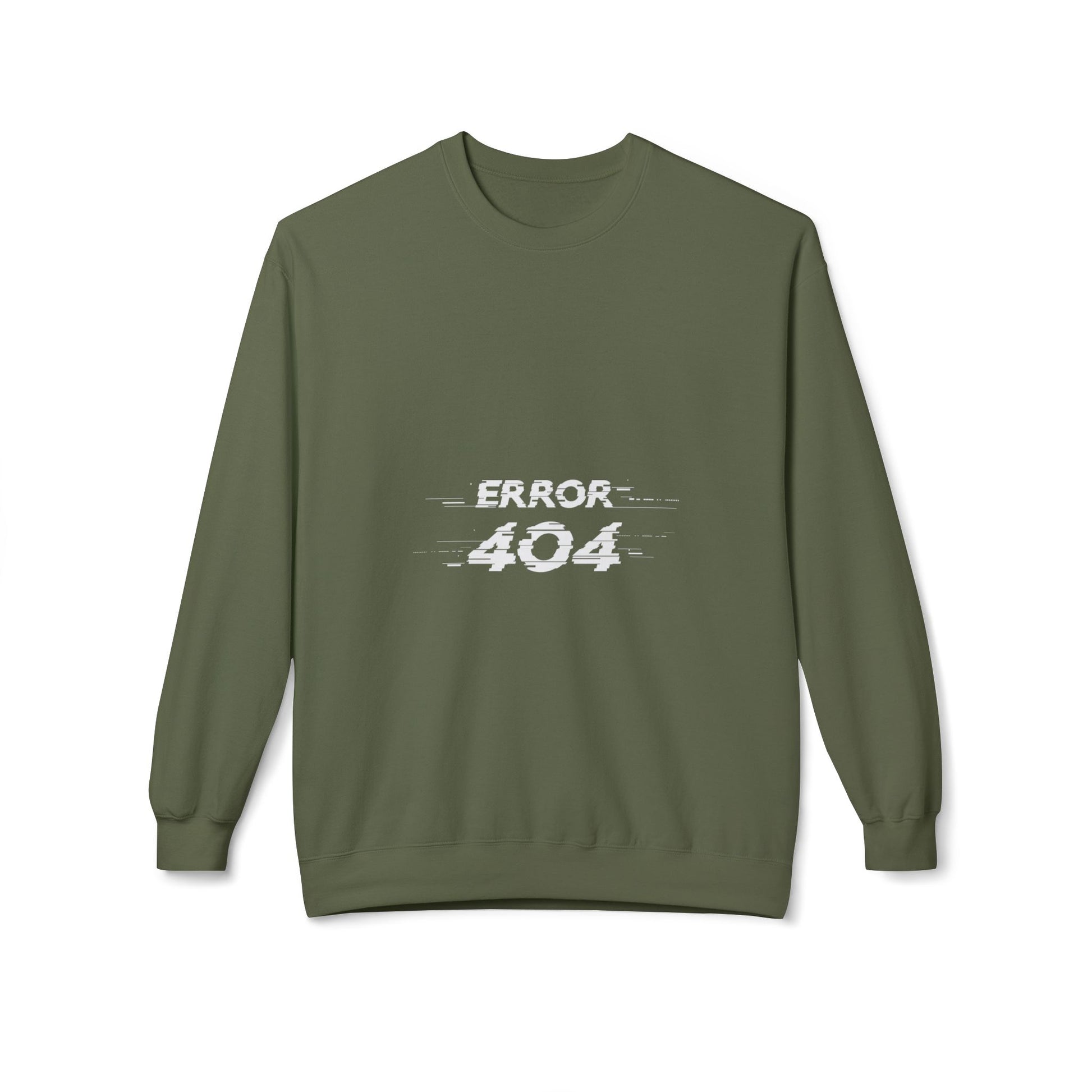 Error 404 Crewneck Sweatshirt, Funny Gift for Tech Lovers, Unisex Fleece Sweater, Casual Outfit, Geeky Humor Clothing