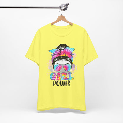Empowering Girl Power Tee, Unisex T-Shirt for Girls, Feminist Apparel, Gift for Her, Cute Summer Top, Casual Statement Shirt