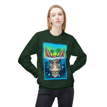 Playful Animal Graphic Crewneck Sweatshirt, Funny Sweatshirt, Unique Gift, Casual Wear, Unisex Apparel, Perfect for Parties
