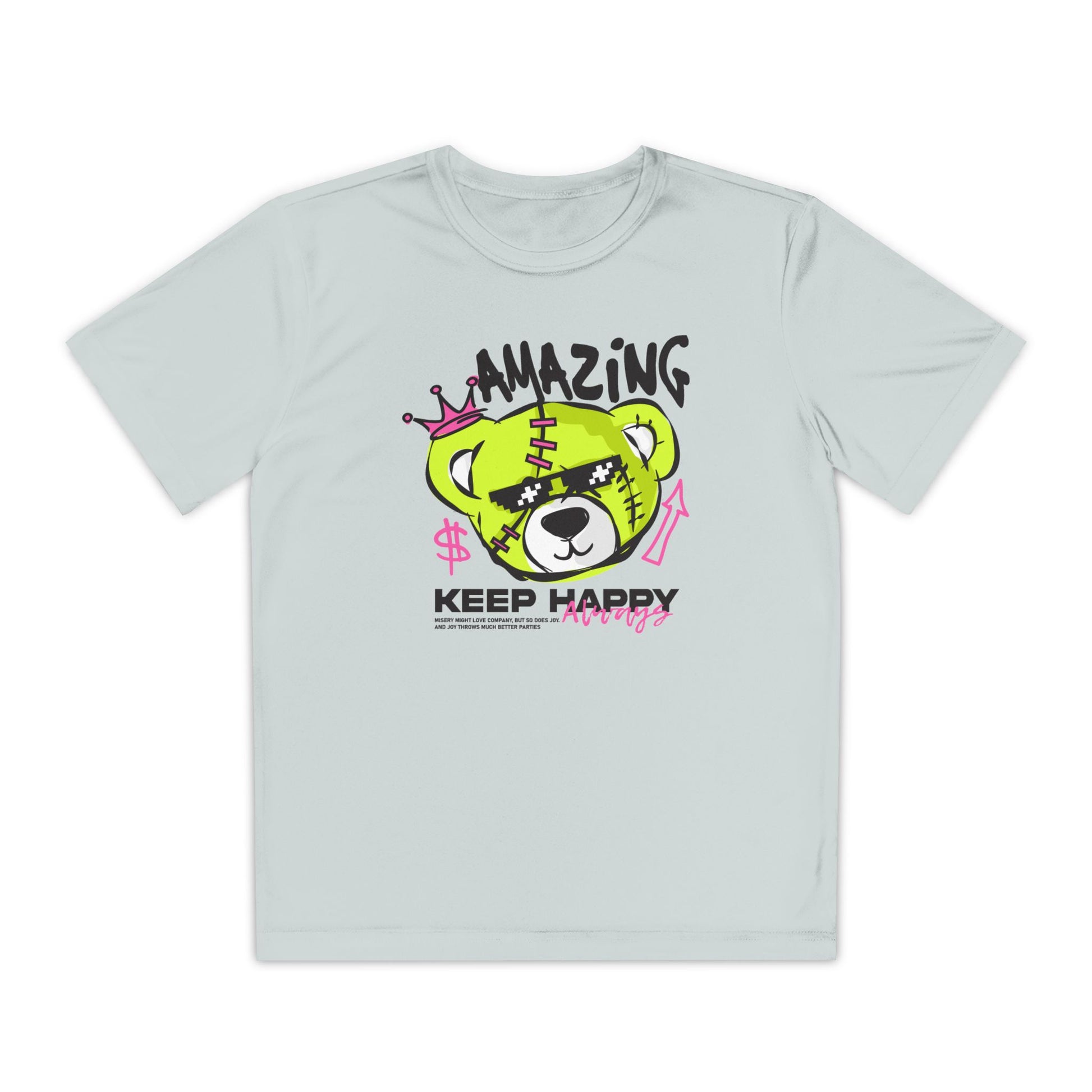 Youth Graphic Tee with Fun Bear Design, Casual Streetwear Shirt, Perfect Gift for Kids, Playful Summer Outfit, Birthday Gift, Everyday Wear