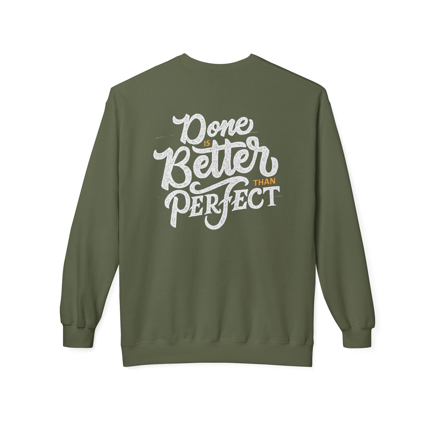 Motivational Fleece Sweatshirt: Cozy Crewneck, Perfect for Self-Care Days, Gift for Friends, Inspirational Quotes, Peer Encouragement