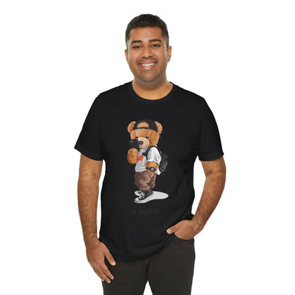 Cool Bear Graphic Tee, Casual Wear, Street Style T-Shirt, Gifts for Animal Lovers, Unique Unisex Shirt