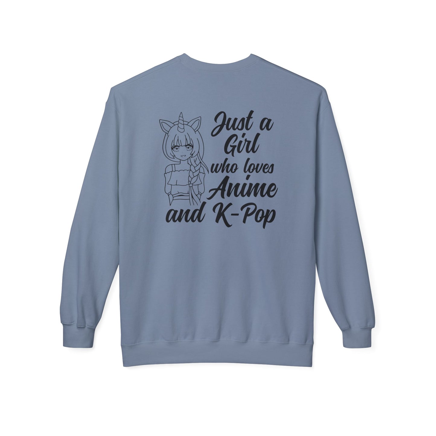 Anime & K-Pop Crewneck Sweatshirt, Cozy Gift for Fans, Cute Fashion for Anime Lovers, Perfect for Casual Outfits, Birthday & Holiday Gift