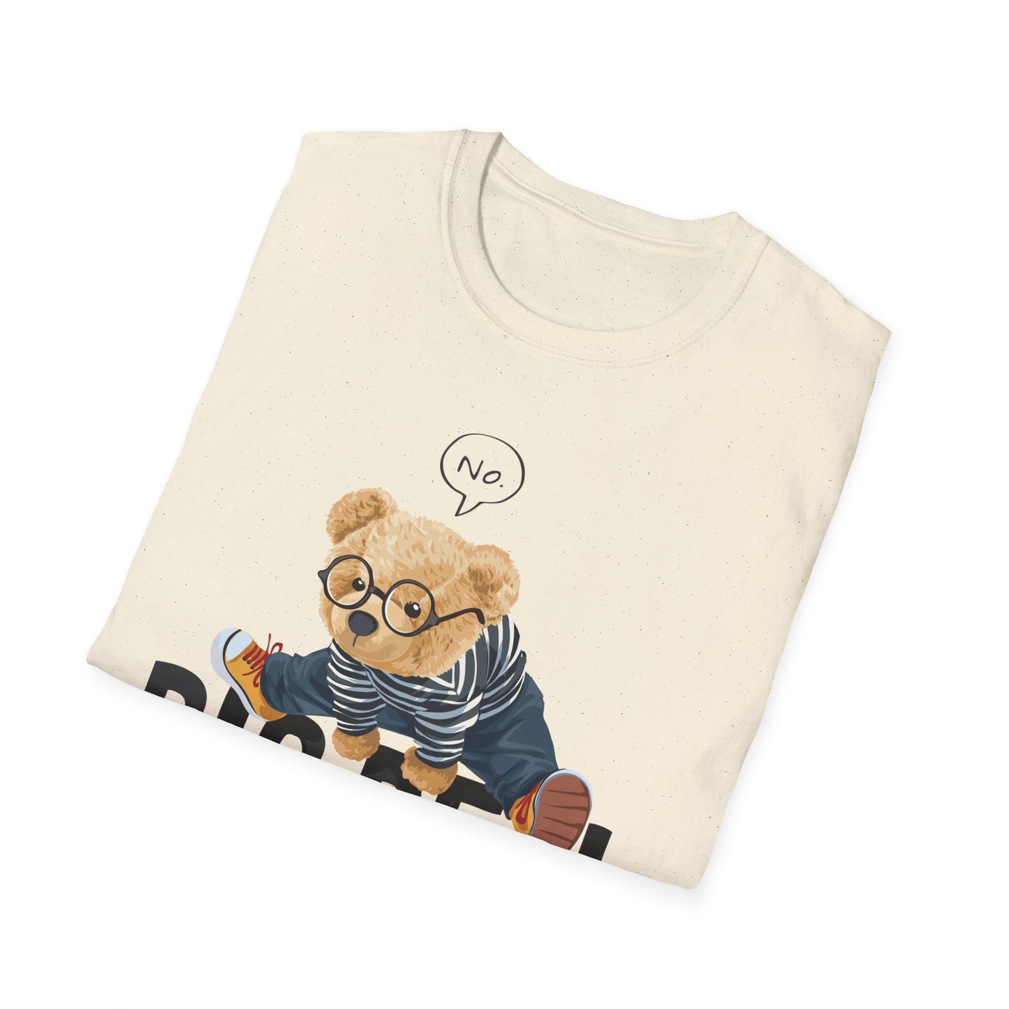 Playful Bear Graphic Tee - Unisex Softstyle T-Shirt, Casual Wear, Cute Gift, Birthday Shirt, Fun Statement Tee