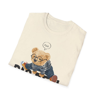 Playful Bear Graphic Tee - Unisex Softstyle T-Shirt, Casual Wear, Cute Gift, Birthday Shirt, Fun Statement Tee
