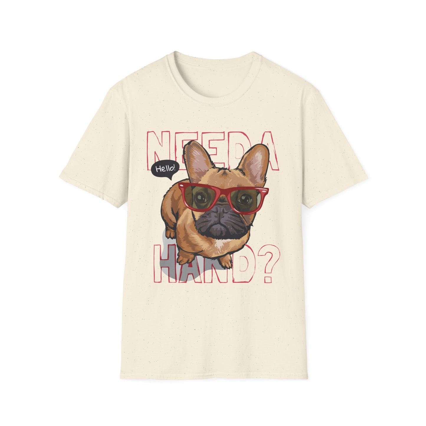 Funny Dog T-Shirt – Need a Hand? Unisex Softstyle Tee, Gift for Dog Lovers, Cute Pet Apparel, Casual Wear, Animal Lover Shirt