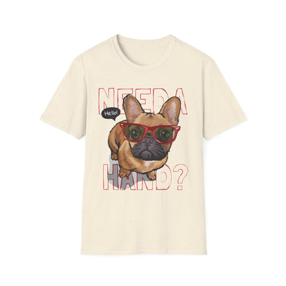 Funny Dog T-Shirt – Need a Hand? Unisex Softstyle Tee, Gift for Dog Lovers, Cute Pet Apparel, Casual Wear, Animal Lover Shirt