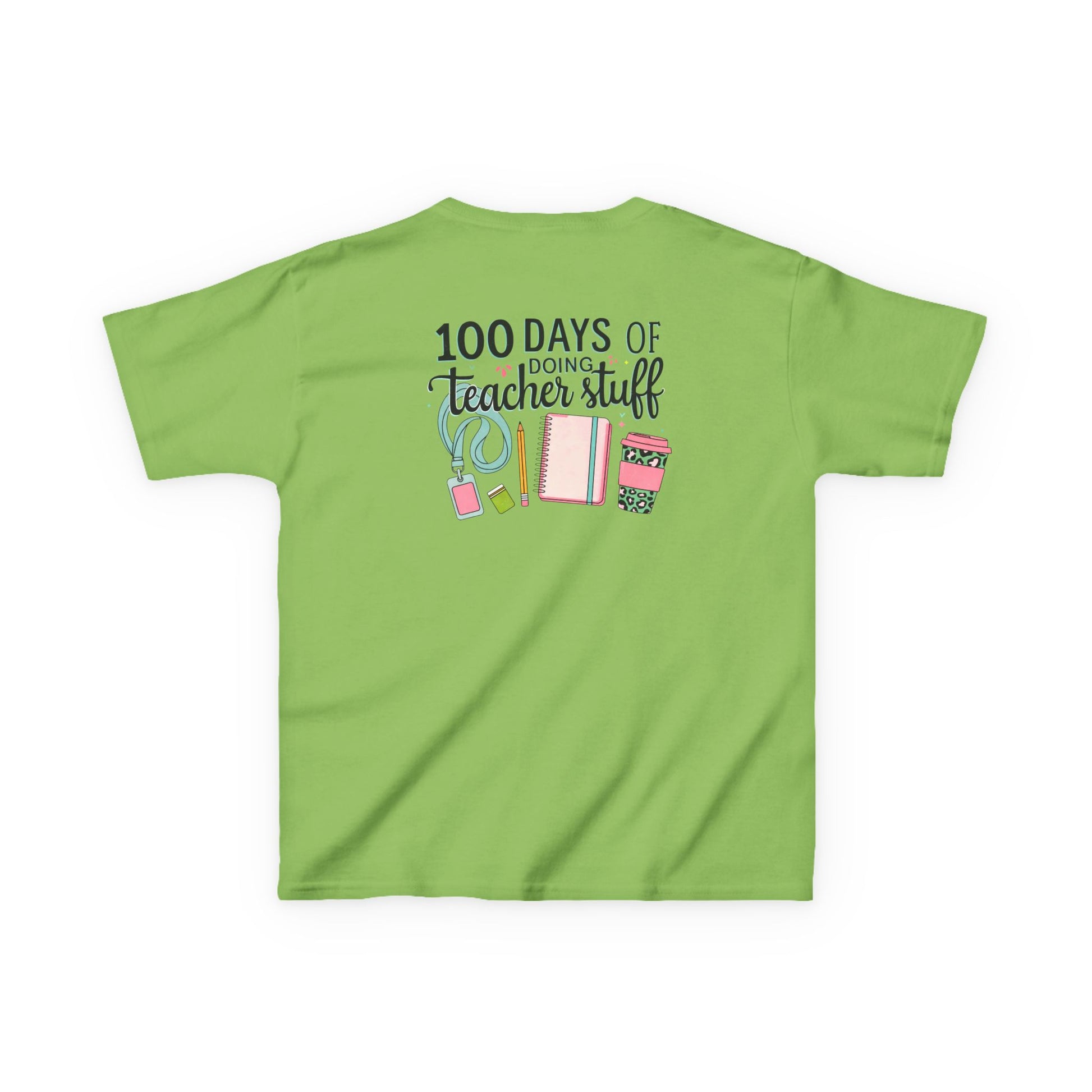 Teacher Appreciation Kids Tee, 100 Days of Teacher Stuff Shirt, School Spirit Tee, Gift for Future Educators, Kids' Classroom Apparel