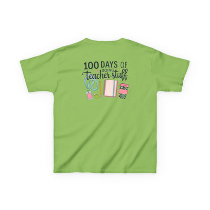 Teacher Appreciation Kids Tee, 100 Days of Teacher Stuff Shirt, School Spirit Tee, Gift for Future Educators, Kids' Classroom Apparel
