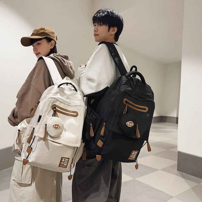New Large-capacity Backpack Middle School Students Schoolbag