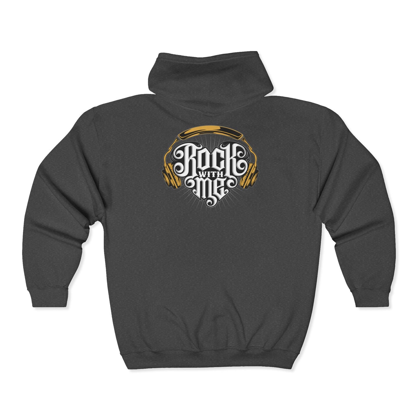 Rock with Me Hoodie, Unisex Heavy Blend Sweatshirt, Music Lover Gift, Concert Outfit, Festival Apparel, Casual Loungewear