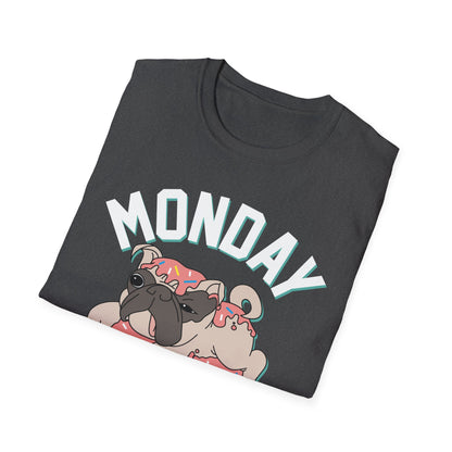 Cozy Cartoon Tee: Perfect for Lazy Days & Dog Lovers, Unisex Softstyle T-Shirt, Relaxed Fit, Casual Shirt, Cute Dog Design, Everyday Wear