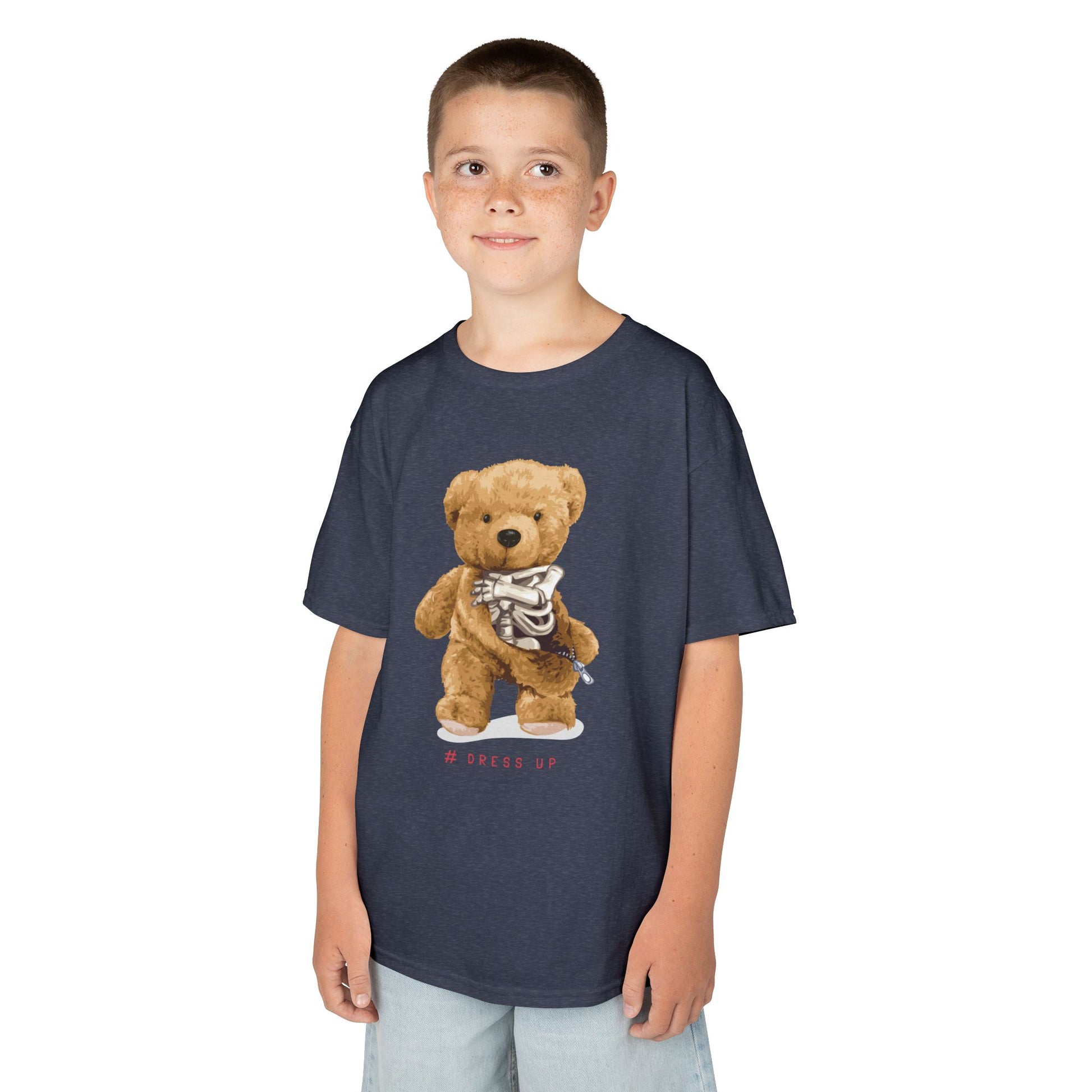 Cute Teddy Bear Kids Tee, Kids Cotton T-Shirt, Fun Graphic Tee, Childrens Holiday Gift, Soft Casual Wear