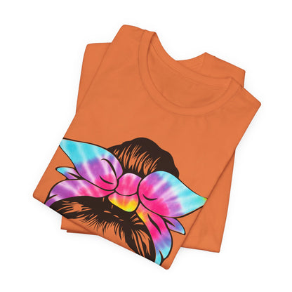 Girl Power Tie-Dye Tee, Unisex Short Sleeve Shirt, Feminist Apparel, Gift for Her, Casual Everyday Wear, Birthday Present