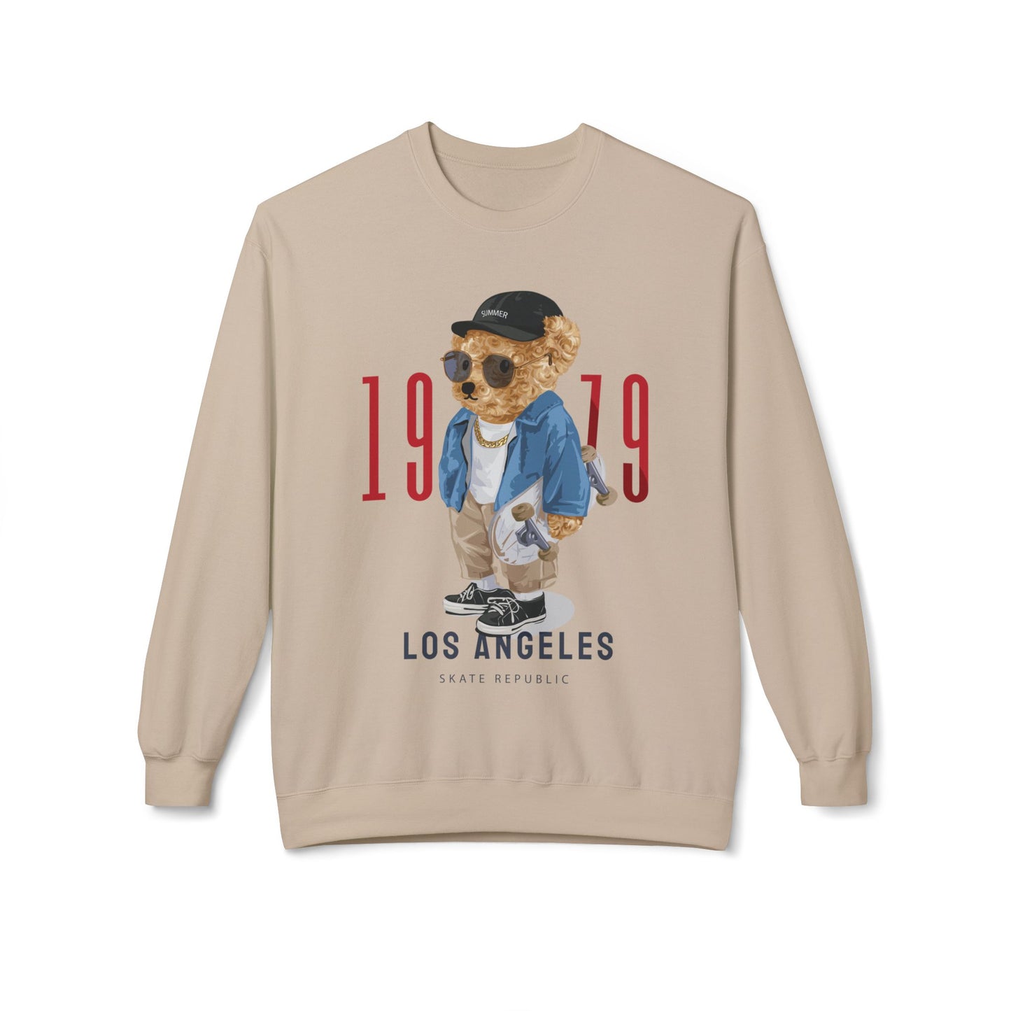 Vintage Los Angeles Bear Sweatshirt, Cozy Crewneck, Unisex Fleece Top, 1979 Style, Perfect for Casual Outfits, Gift for Bears Lovers