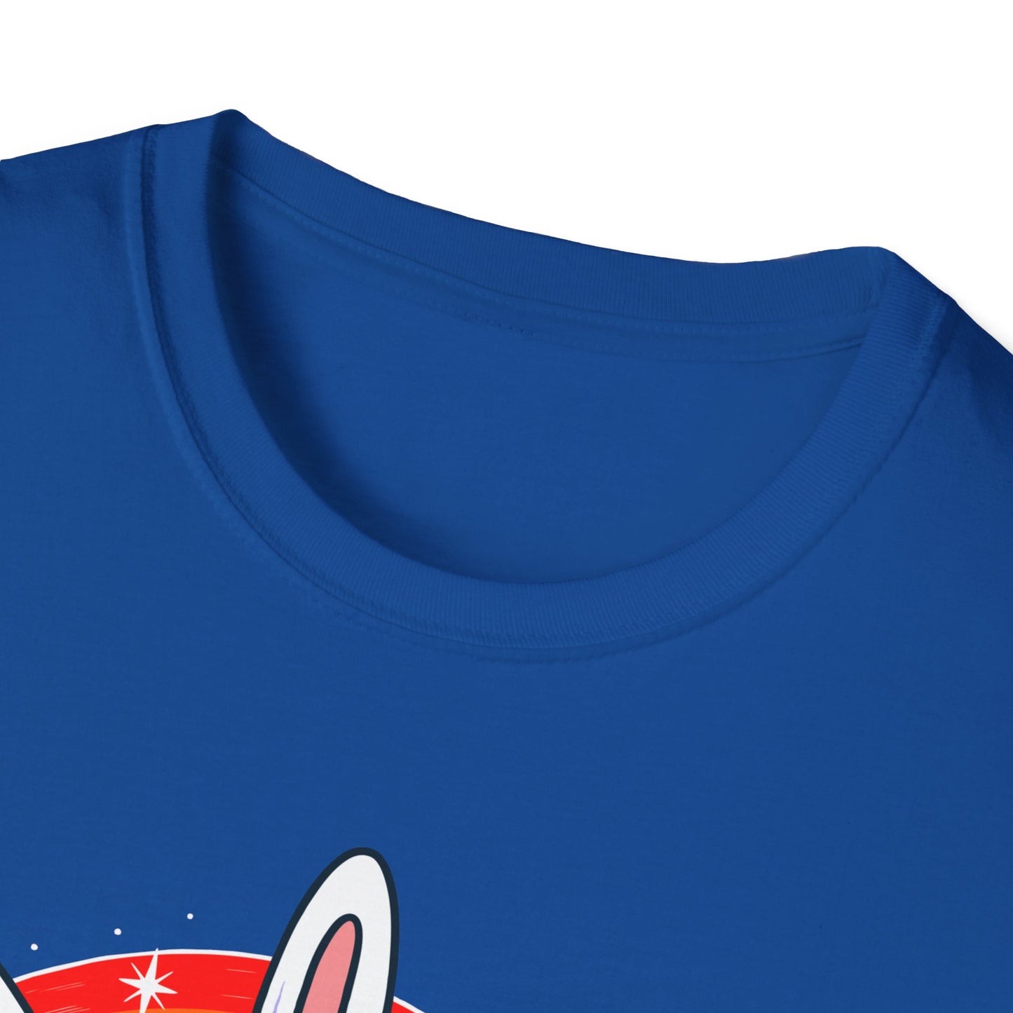 Rainbow Rabbit Cool Vibes Unisex T-Shirt, Fun Gift for Animal Lovers, Perfect for Parties, Birthdays, and Everyday Wear