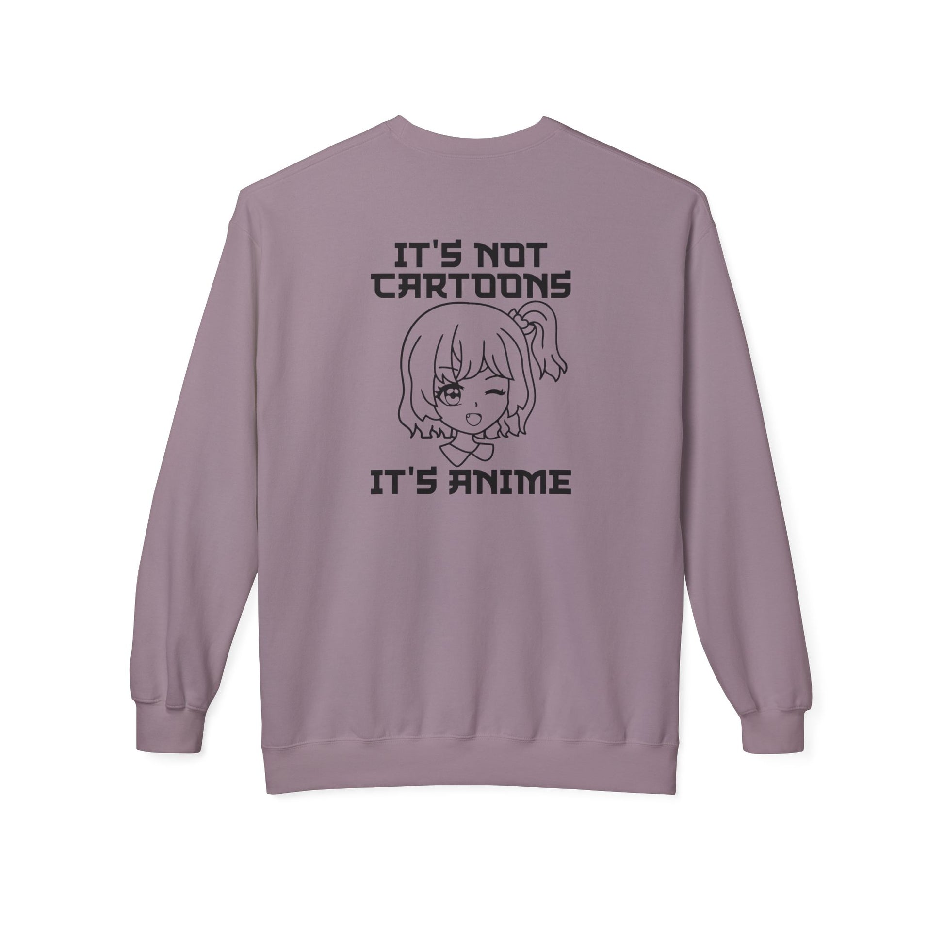 Anime Sweatshirt - It's Not Cartoons, Gift for Anime Fans, Casual Wear, Cozy Hoodie Alternative, Perfect for Conventions