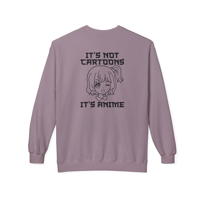 Anime Sweatshirt - It's Not Cartoons, Gift for Anime Fans, Casual Wear, Cozy Hoodie Alternative, Perfect for Conventions