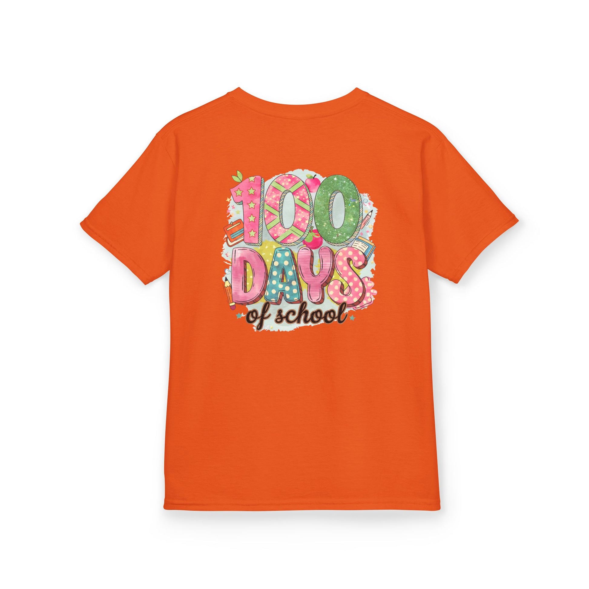 Kids 100 Days of School Tee, Fun t-shirt for kids, Milestone celebration shirt, Perfect for school events, Unique kids' apparel
