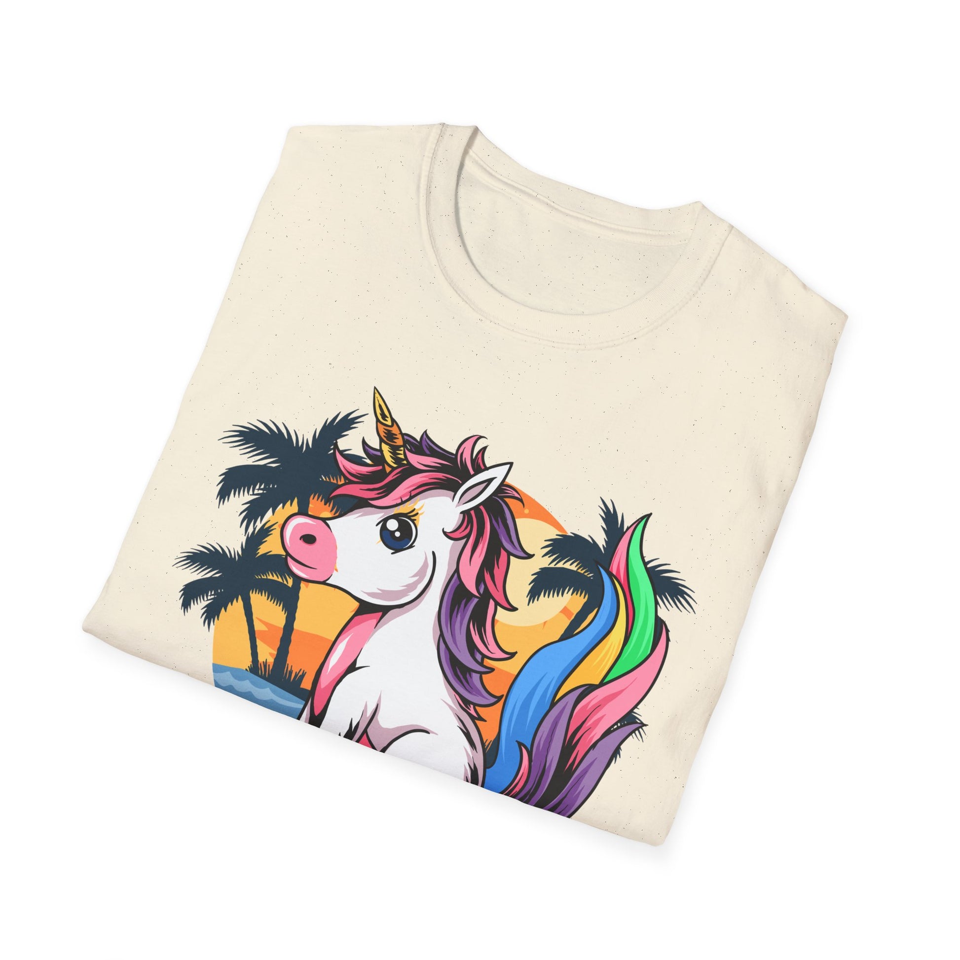 Skateboarding Unicorn T-Shirt, Cute Graphic Tee for Teens, Fun Summer Wear, Gifts for Unicorn Lovers, Beach Day Outfit