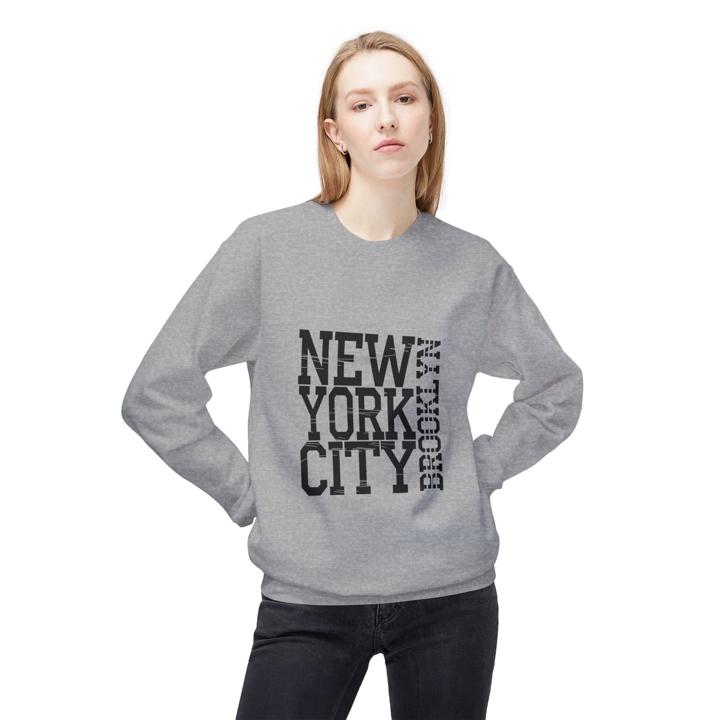 New York City Graphic Sweatshirt - Cozy Unisex Crewneck, Streetwear Style, Gift for NYC Lovers, Casual Wear, Travel Souvenir