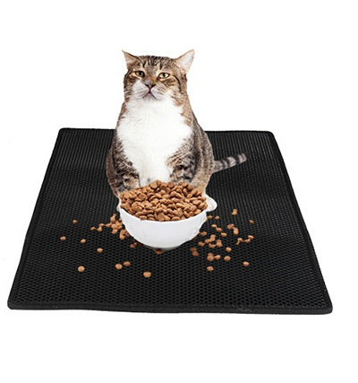 Cat Litter Pad Honeycomb Cat Pad Waterproof Urine Proof Pad Pet Supplies Black