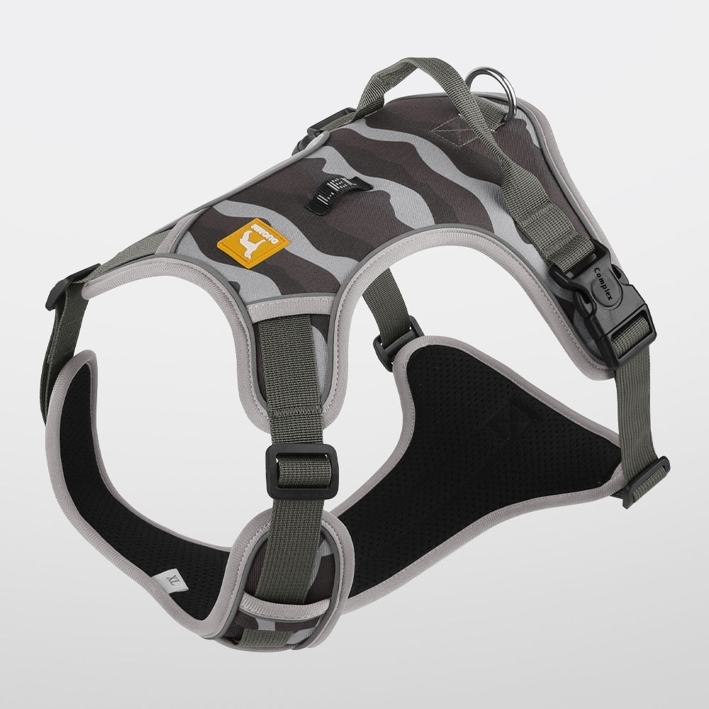 Dog Chest And Back Reflective Commuter Hand Holding Rope Gray