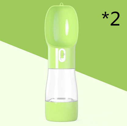 Traveling Out Portable Dog Water Dispenser 2pc Green