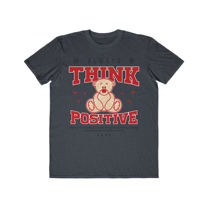 Always Think Positive Urban Wear For Men, Casual T-Shirt, Motivational Gift, Positive Vibes Shirt, Birthday Gift, Everyday Wear Heather Navy