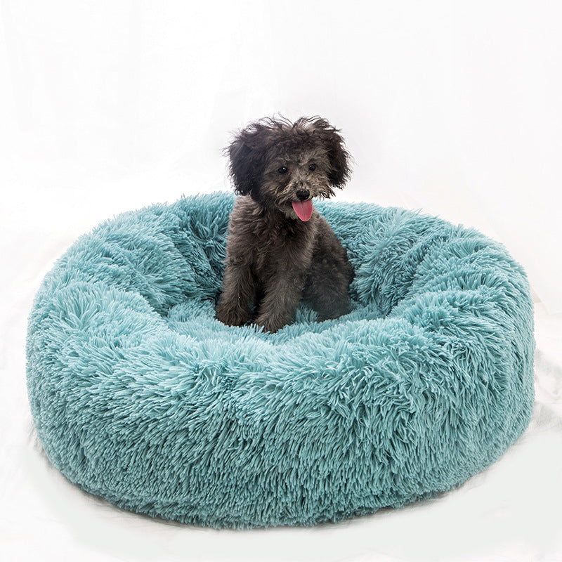Plush pet nest Dark green