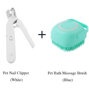 2 In 1 Pet Nail Clippers With Led Light Dog Cat Special Blood Line Scissors Multifunction Animals Paw Nail Trimmer Pet Supplies Set11