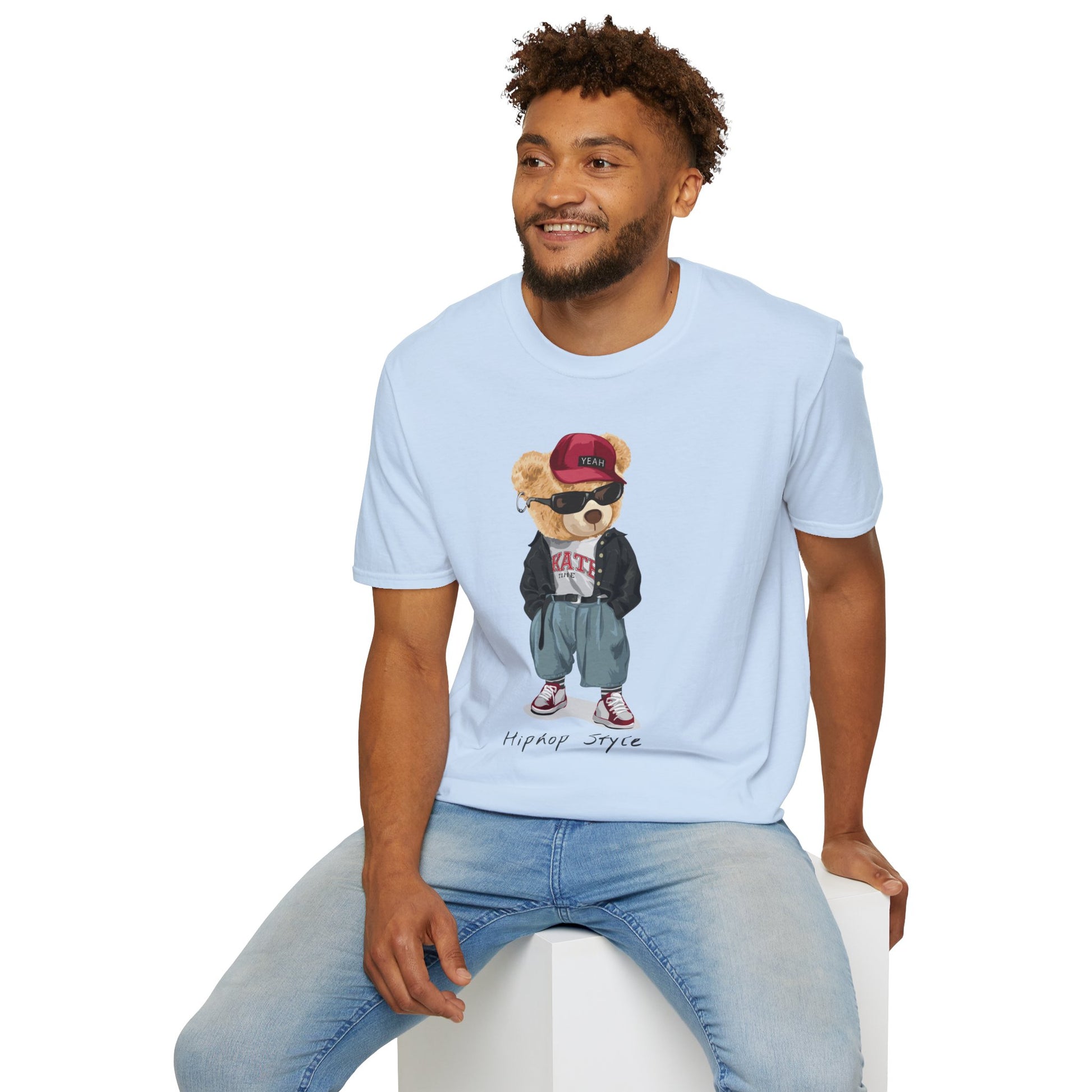 Hip Hop Bear T-Shirt | Cool Graphic Tee, Streetwear, Casual Wear, Gift for Teens, Hip Hop Style