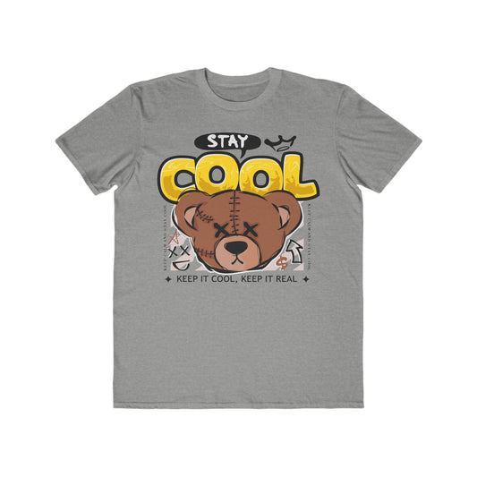 Stay Cool Urban Wear For Men, Cute Graphic T-Shirt, Casual Wear, Birthday Gift, Streetwear Style, Summer Apparel Heather Grey