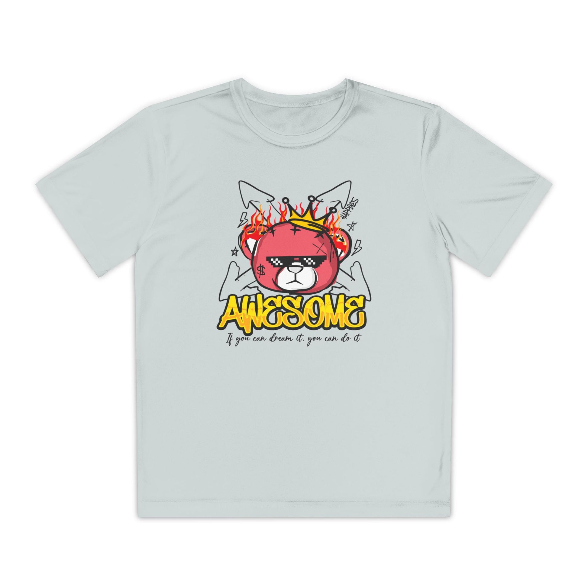 Awesome Youth Competitor Tee - Bear Fun Sports Shirt, Great for Birthdays, Competitions, Summer Camps, and Everyday Adventures