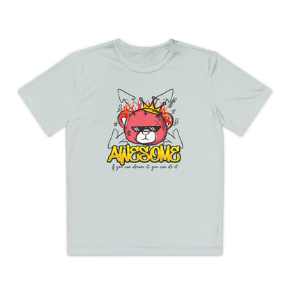Awesome Youth Competitor Tee - Bear Fun Sports Shirt, Great for Birthdays, Competitions, Summer Camps, and Everyday Adventures