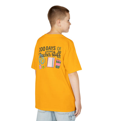 Teacher Appreciation Kids Tee, 100 Days of Teacher Stuff Shirt, School Spirit Tee, Gift for Future Educators, Kids' Classroom Apparel