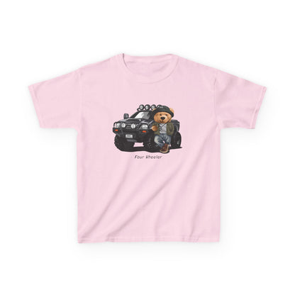 Kids Graphic Tee, Fun Animal Theme Shirt, Perfect for Birthdays, Playdates, Gifts for Boys and Girls, Cute Casual Wear Light Pink