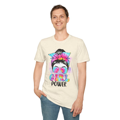 Colorful Girl Power T-Shirt | Cute Graphic Tee, Summer Fashion, Gift for Friends, Feminism Apparel, Casual Outfit